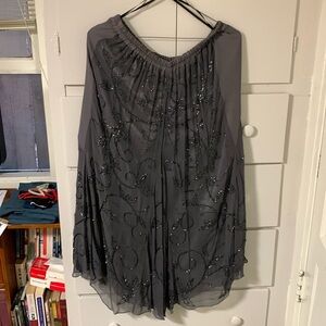 Vintage elastic waist skirt embroidered - women’s size 2XL